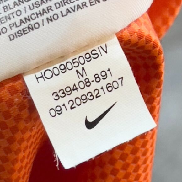 Vintage Y2K Gray Tag Nike FitStorm Full Zip Windbreaker Orange - Men's Medium - Picture 9 of 11